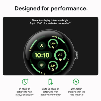 Google Pixel Watch 3 Android Smartwatch With Heart Tracking