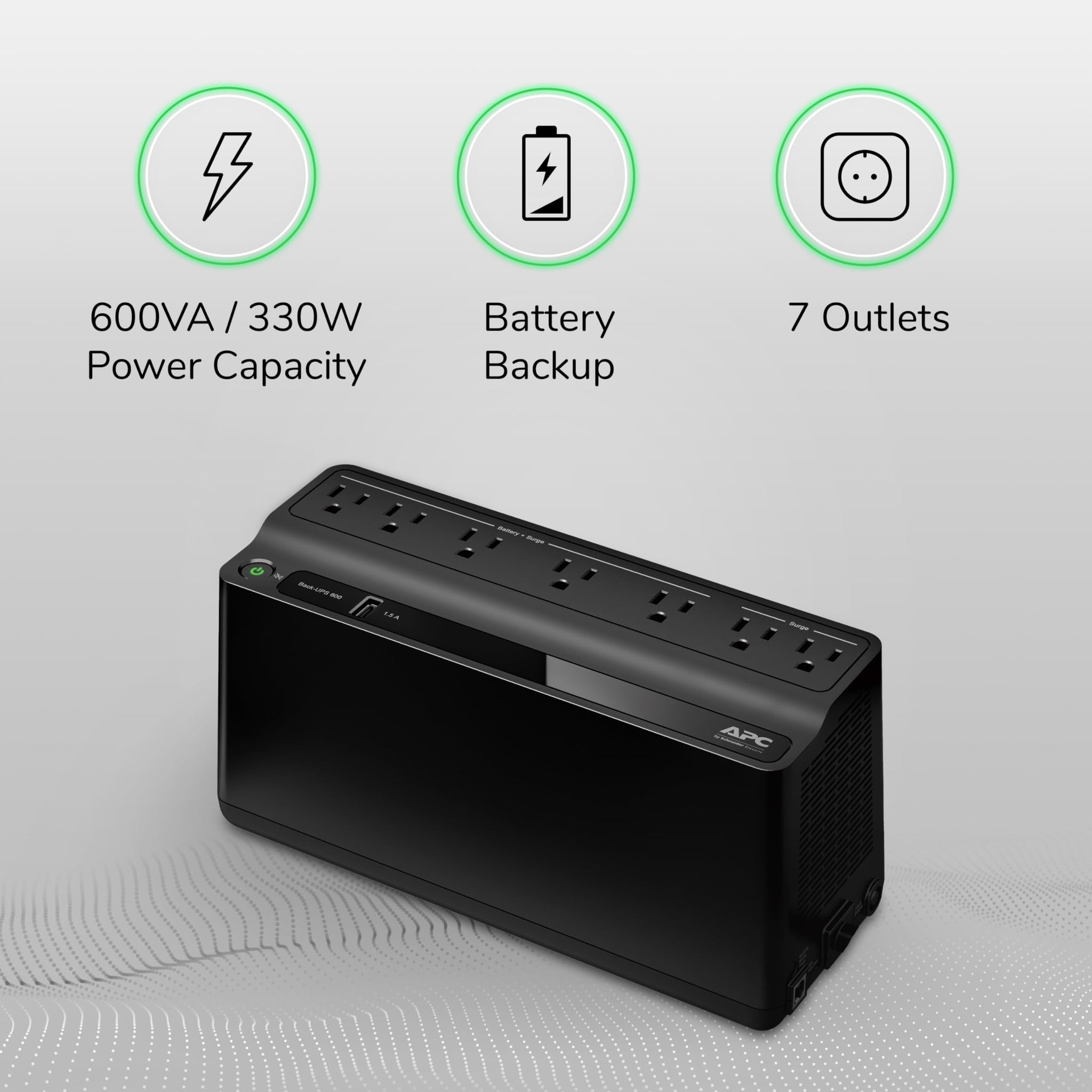 APC BE600M1 UPS Battery Backup For Reliable Power Supply