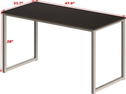 SHW 48 Inch Black Home Office Computer Desk