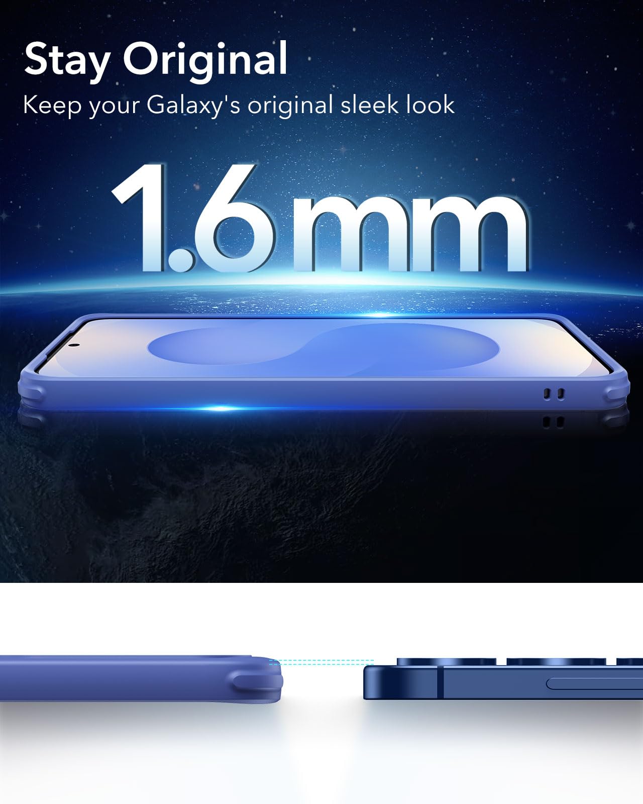ESR Clear Black Case for Samsung Galaxy S25 Ultra