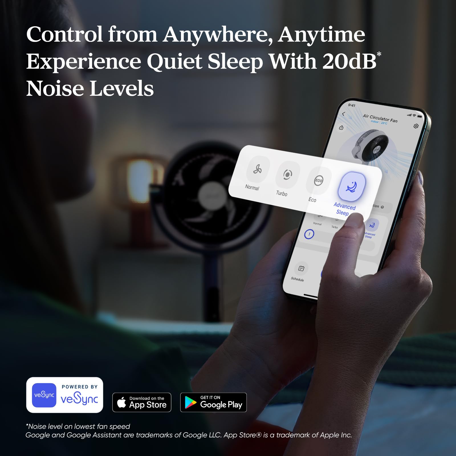 Levoit Quiet Oscillating Fan with Remote Control