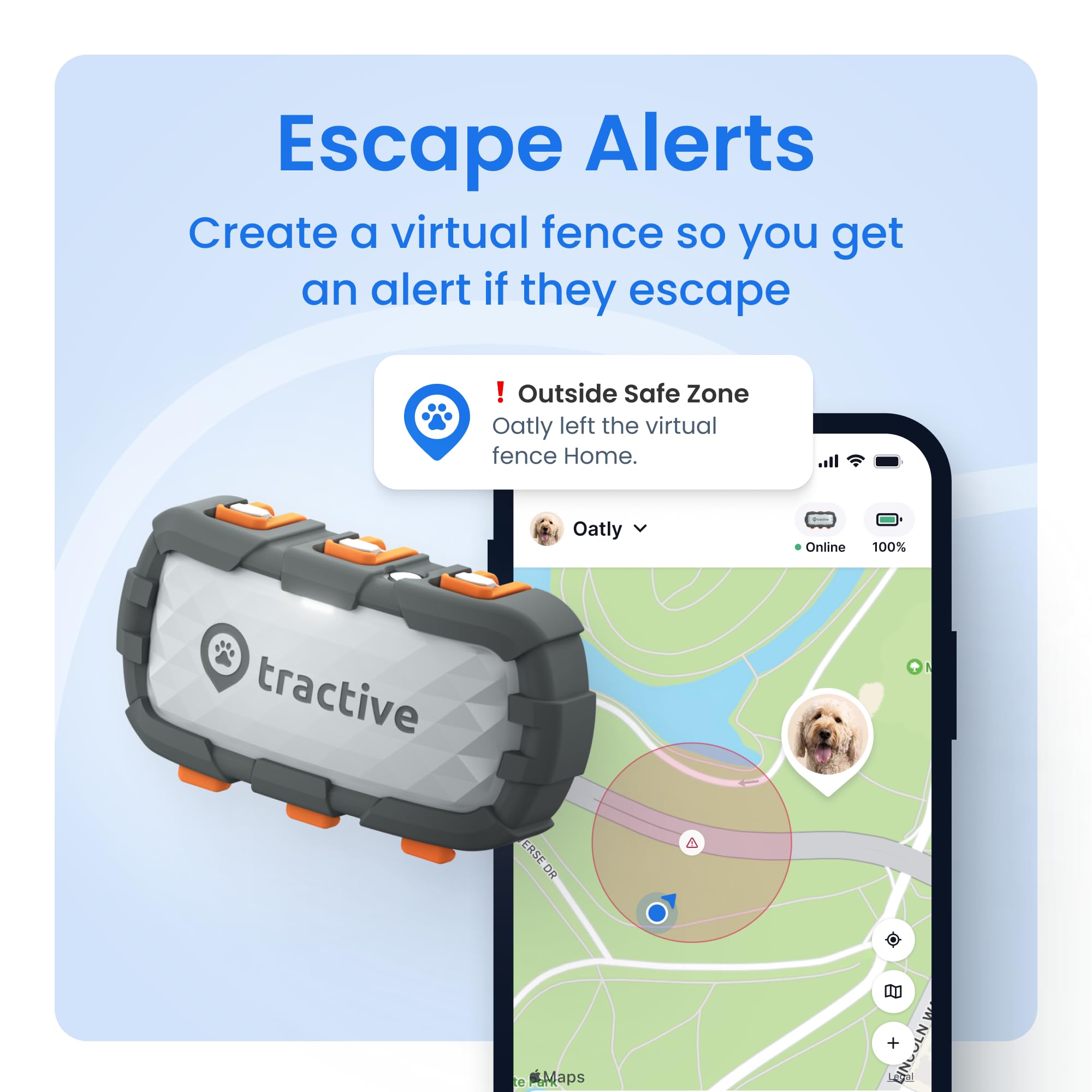 Tractive XL Smart Dog GPS Tracker with Health Monitoring