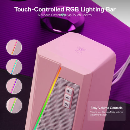 Redragon GS520 RGB Desktop Speakers with Enhanced Sound