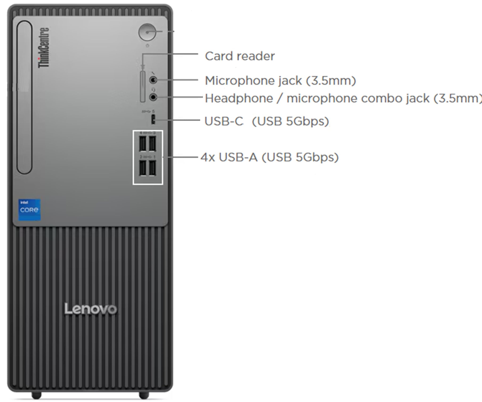 Lenovo ThinkCentre Neo 50T Tower Computer with Core i7 Performance