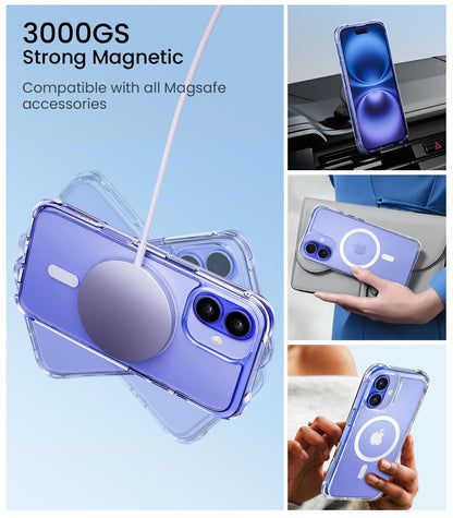 Mkeke Clear Case for iPhone 17 Pro Max Shockproof Bumper