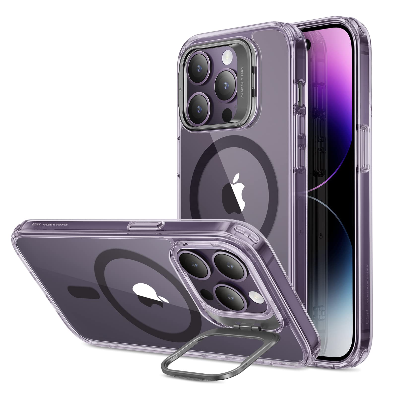 Military-Grade iPhone 16 Pro Max Case with Built-in Stand