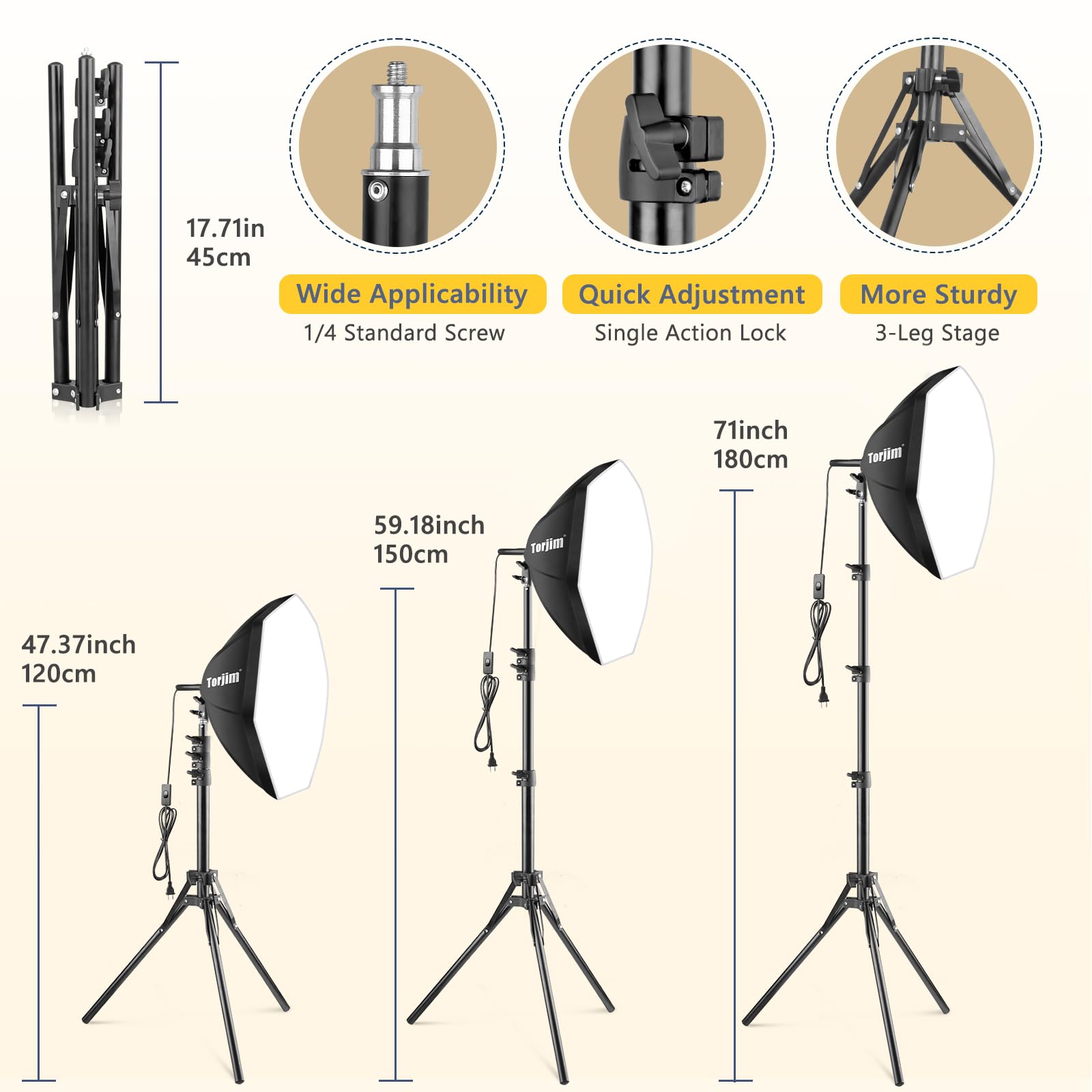 Professional Softbox Lighting Kit for Photography and Video