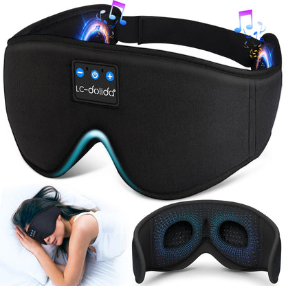Sleep Headphones Bluetooth Eye Mask for Side Sleepers