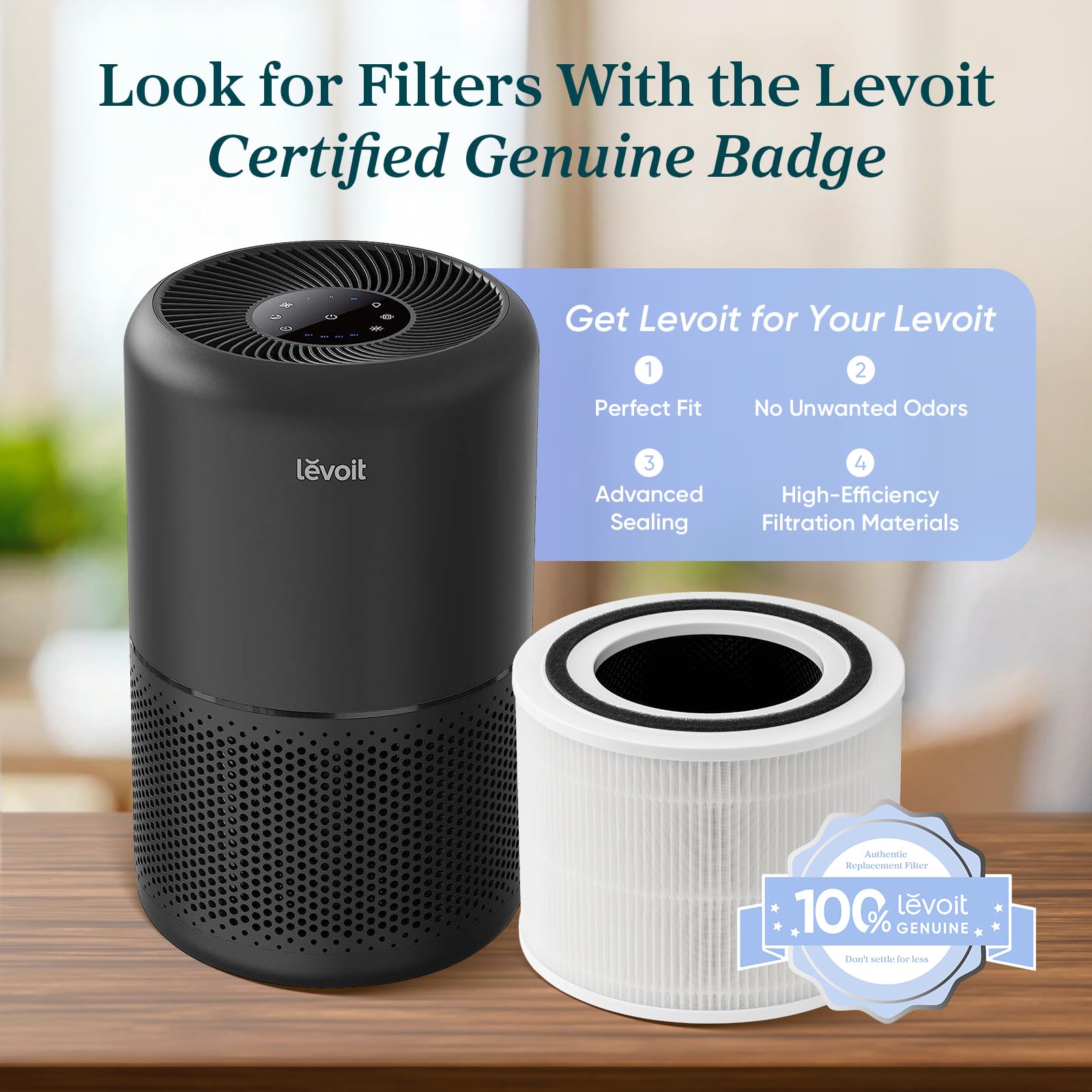 Levoit Air Purifier for Home Allergies and Pet Hair