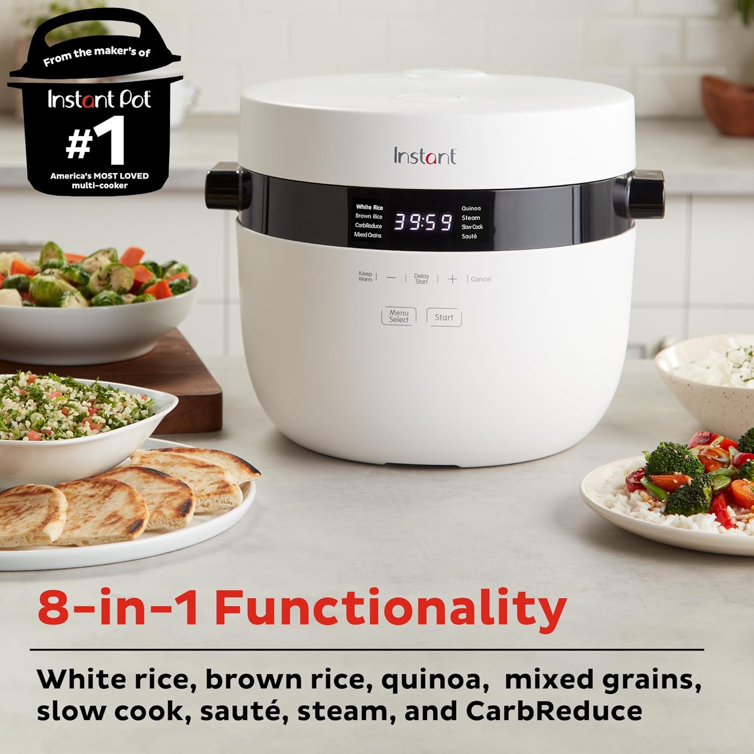 Instant Pot 20 Cup Rice Cooker with Carb Reducing Technology