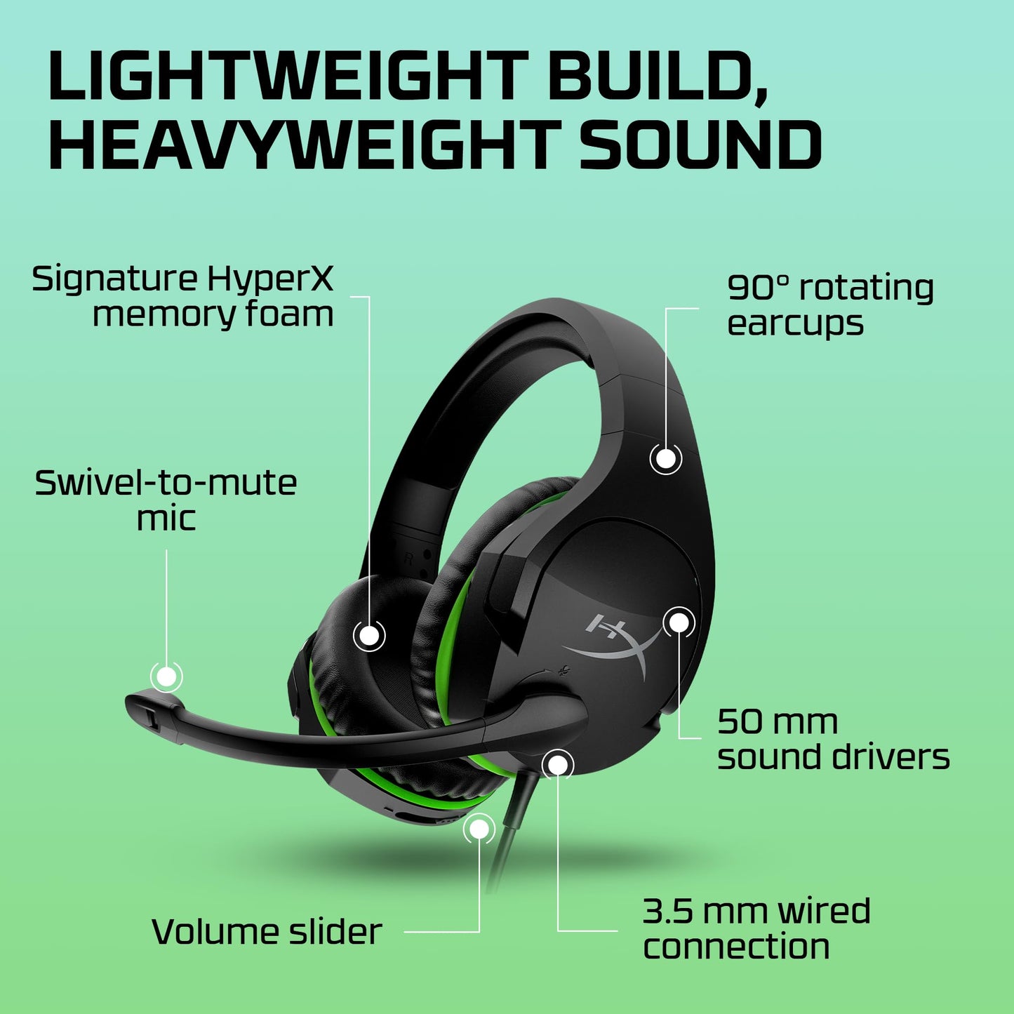 Xbox के लिए HyperX CloudX स्टिंगर कोर वायरलेस गेमिंग हेडसेट