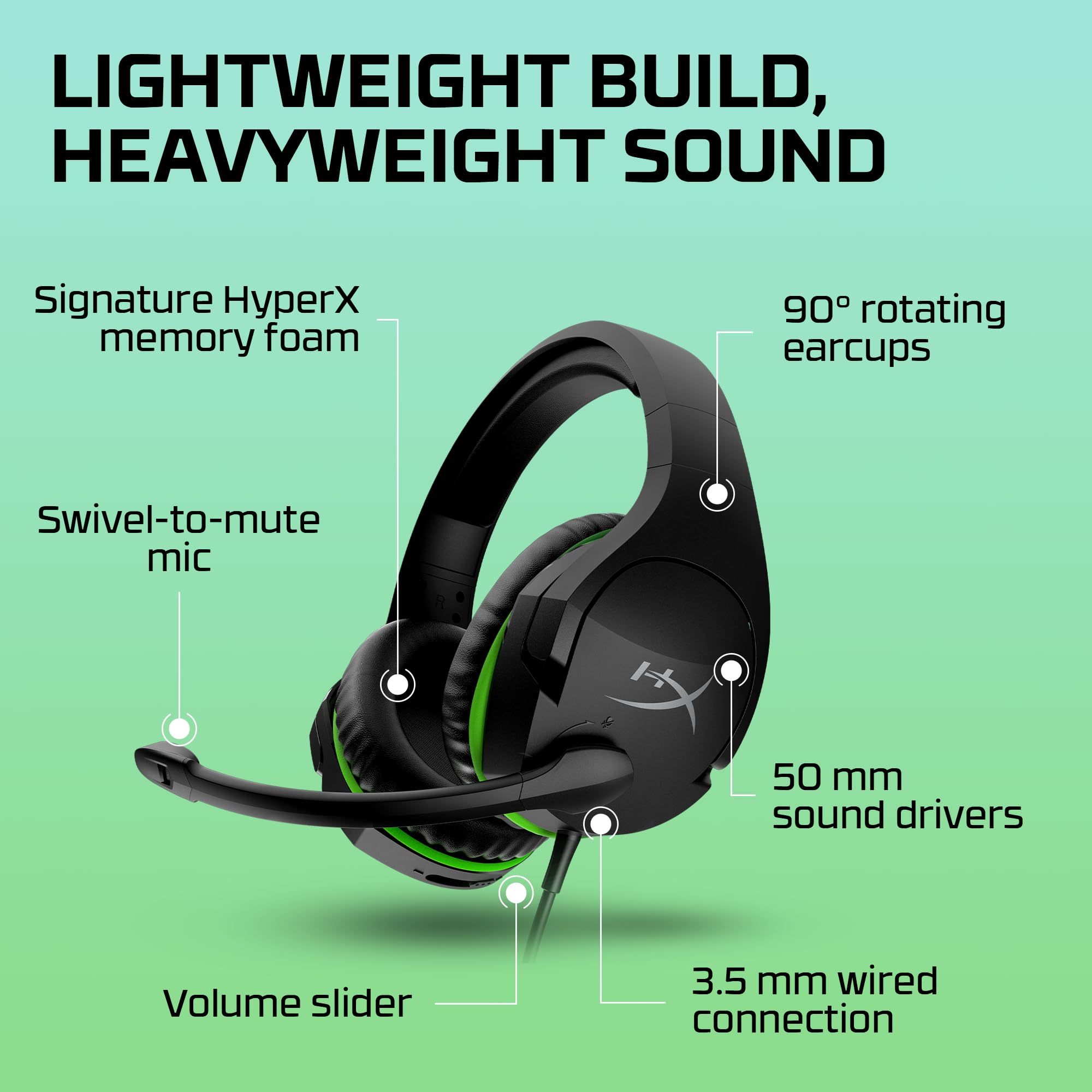 HyperX CloudX Stinger Core Wireless Gaming Headset for Xbox
