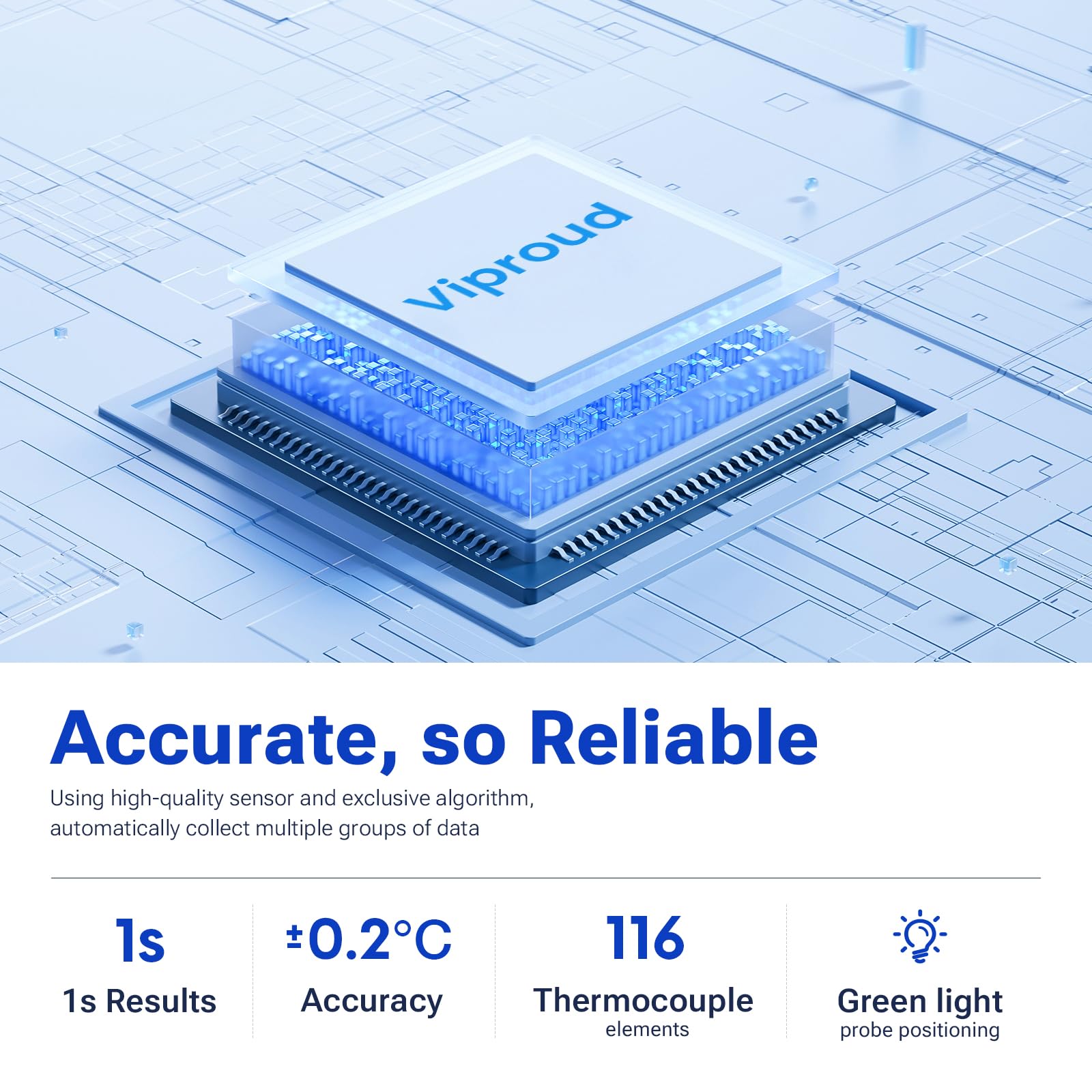No Touch Digital Thermometer with Fever Alarm for Home Use
