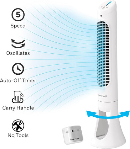 Honeywell Quiet Set Tower Fan with Remote Control