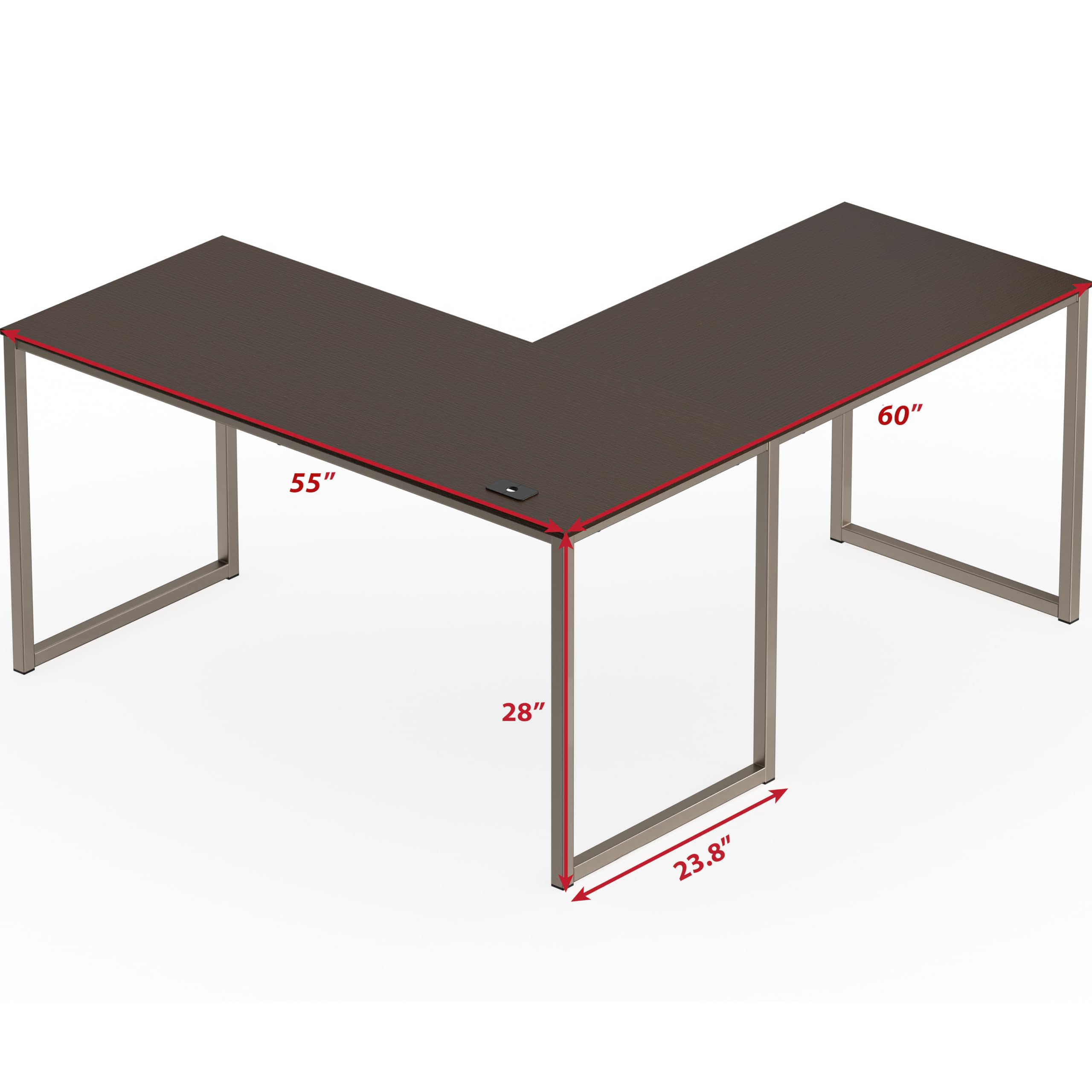 L Shape Home Office Desk for Maximal Workspace