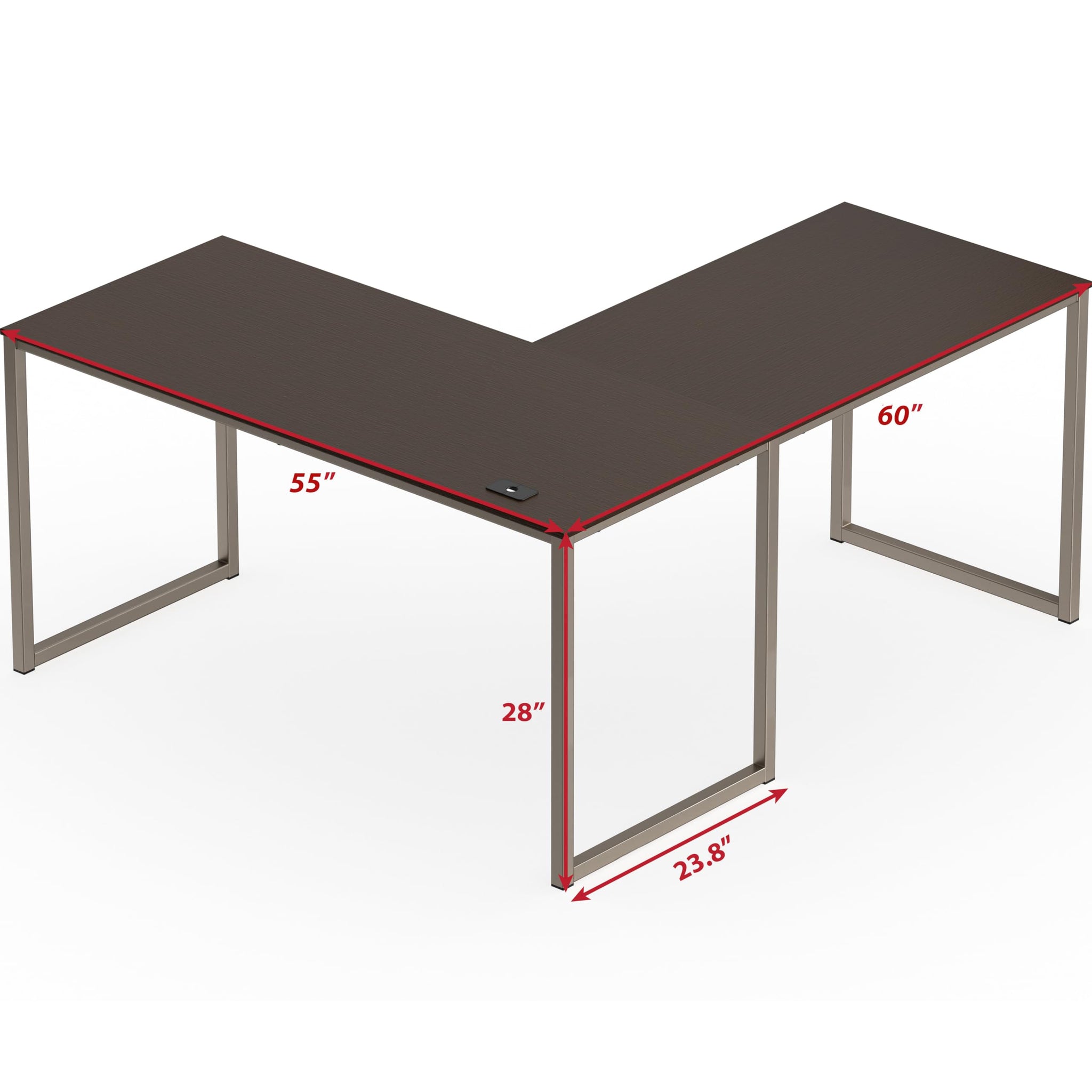L Shape Home Office Desk for Maximal Workspace