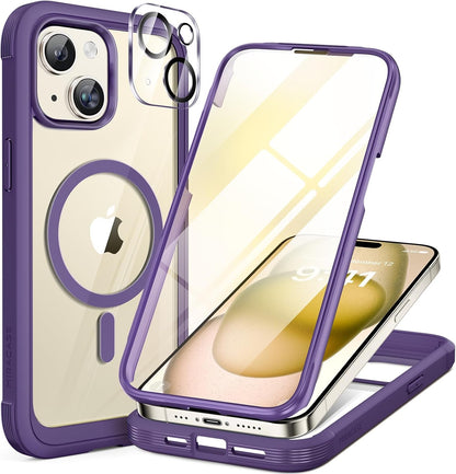 Miracase Glass Series iPhone 11 Rugged Case 6.1 9H Purple