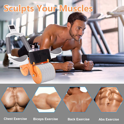 2025 Ab Roller Wheel With Knee Mat And Timer For Ab Workouts
