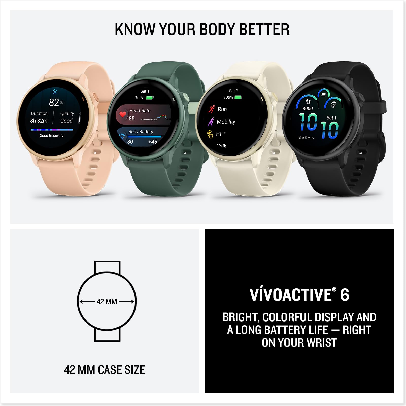 Garmin Vivoactive 6 Health GPS Smartwatch With Long Battery