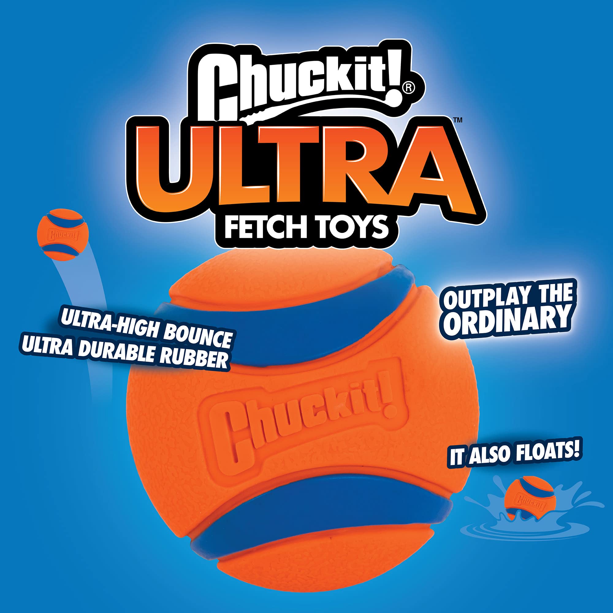Chuckit Max Glow Kick Fetch Ball for Dogs