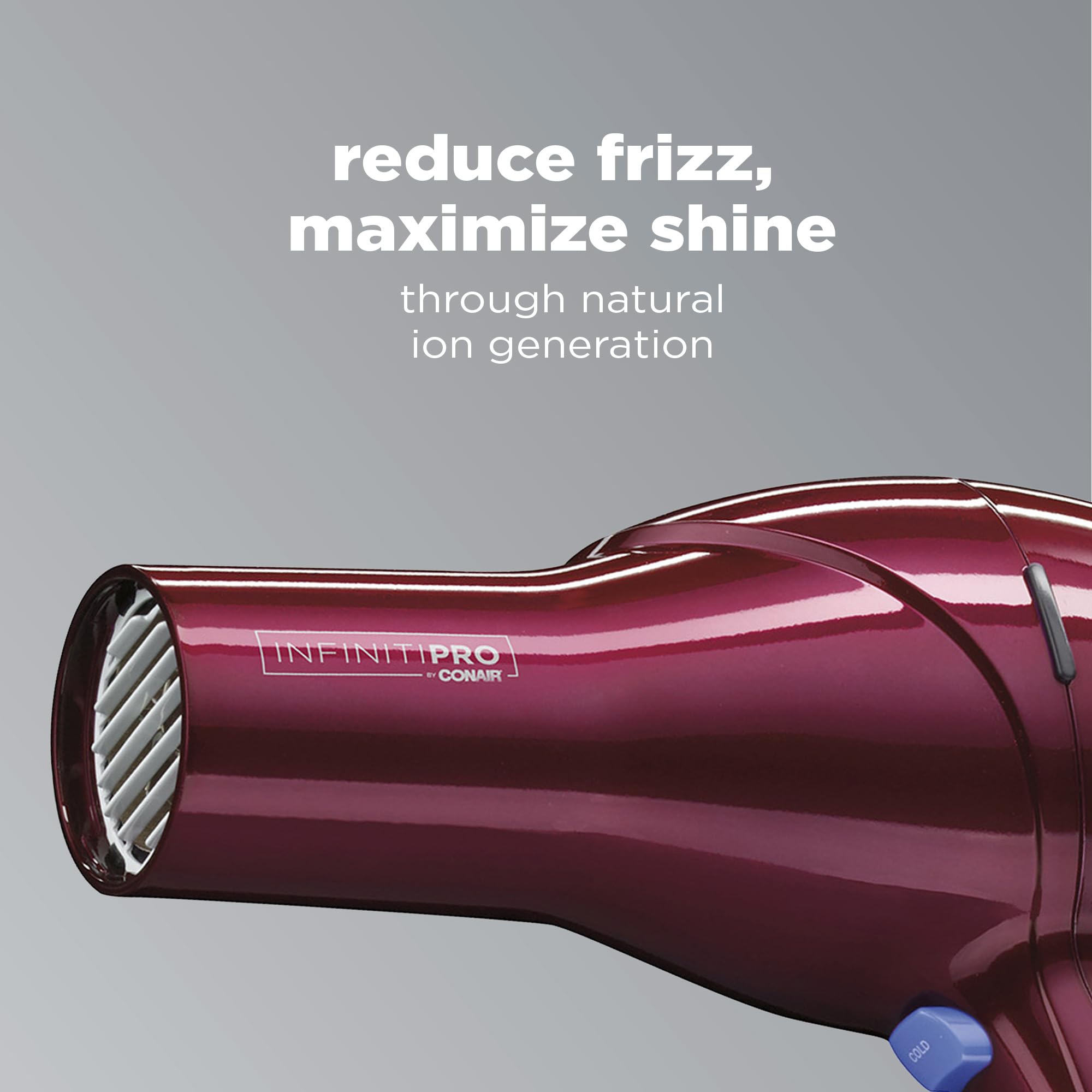 InfinitiPRO Hair Dryer With Diffuser For Faster Drying