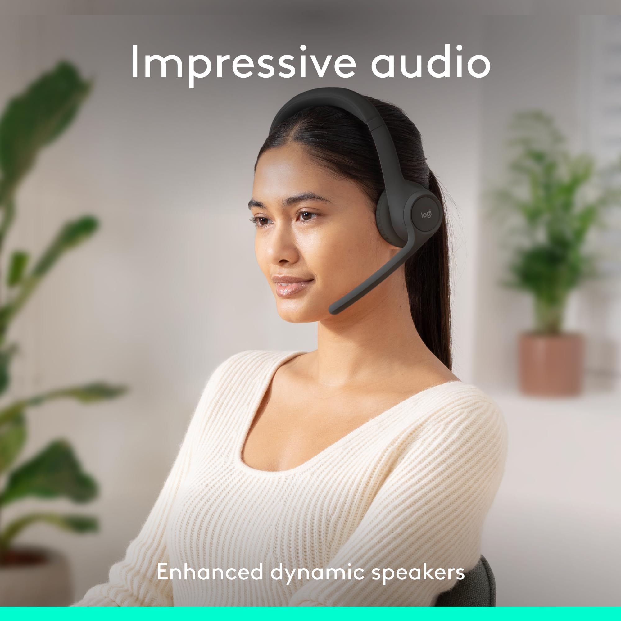 Logitech Zone 301 Wireless Headset with Noise Cancellation