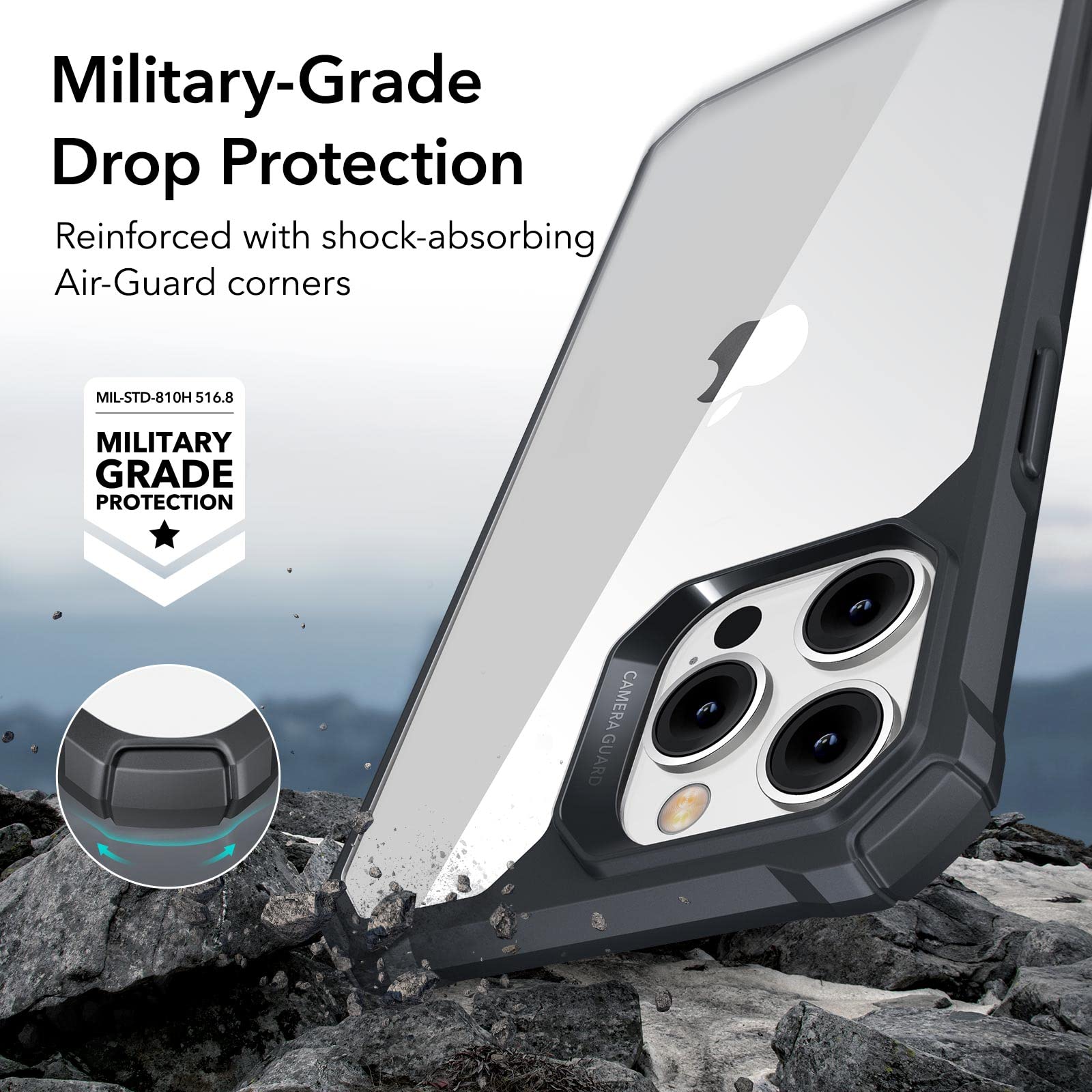 Military-Grade Clear Case for iPhone 14 and 13