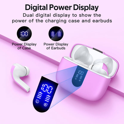 Tagry Bluetooth Earbuds True Wireless LED Power Display Case