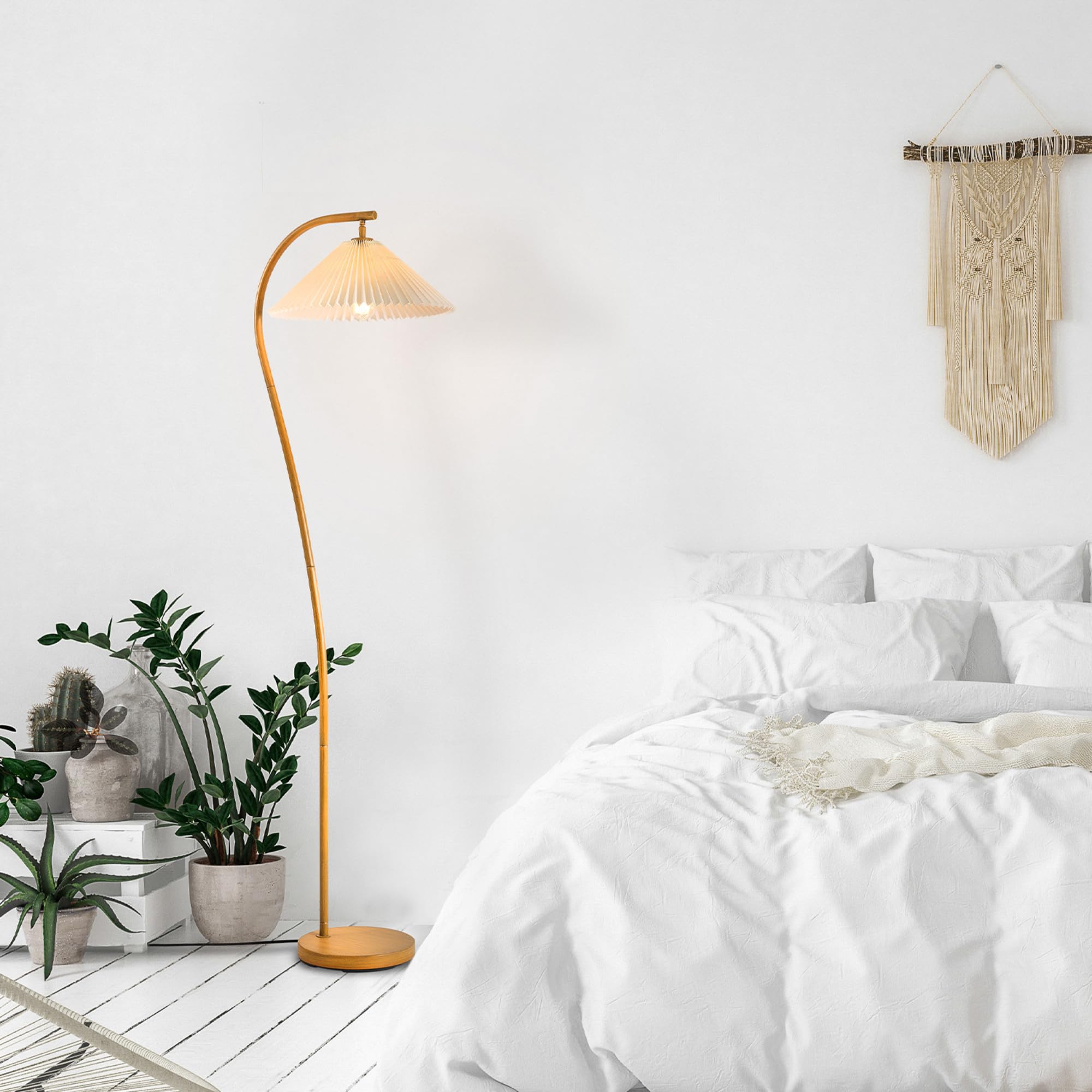 Modern 58 Inch Floor Lamp with Geometric Design