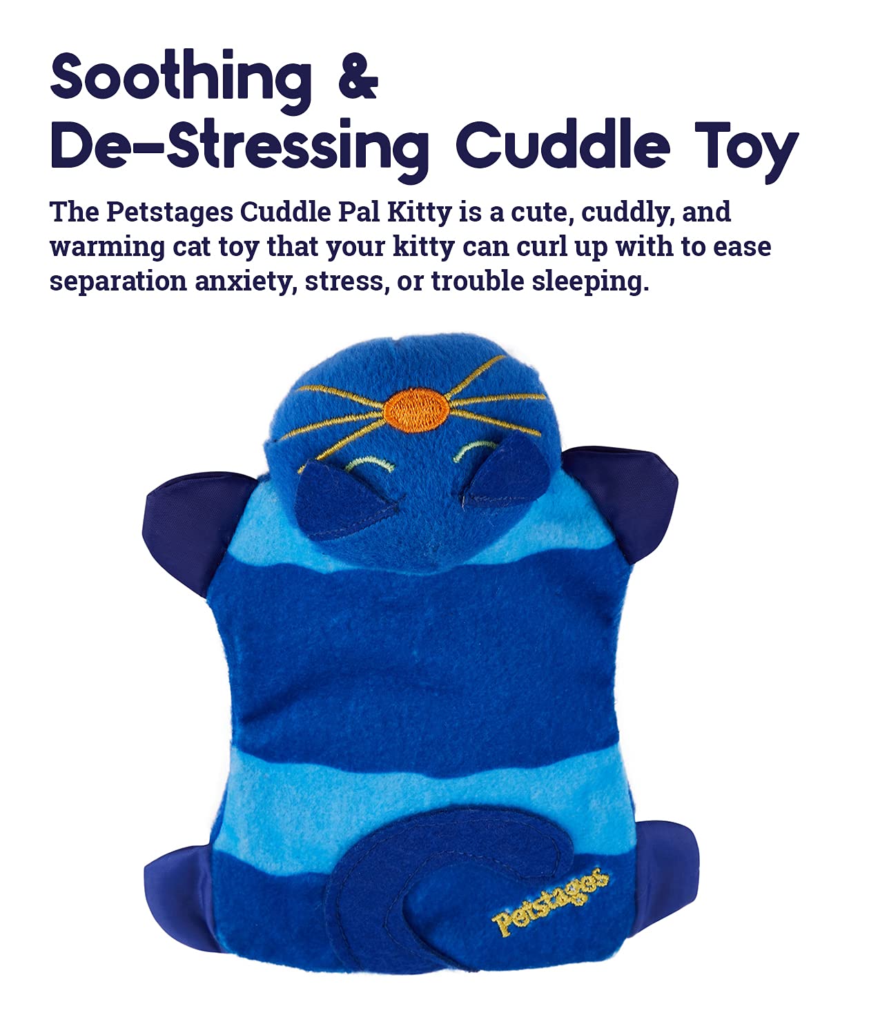 Calming Cat Toy with Purring Sound for Stress Relief