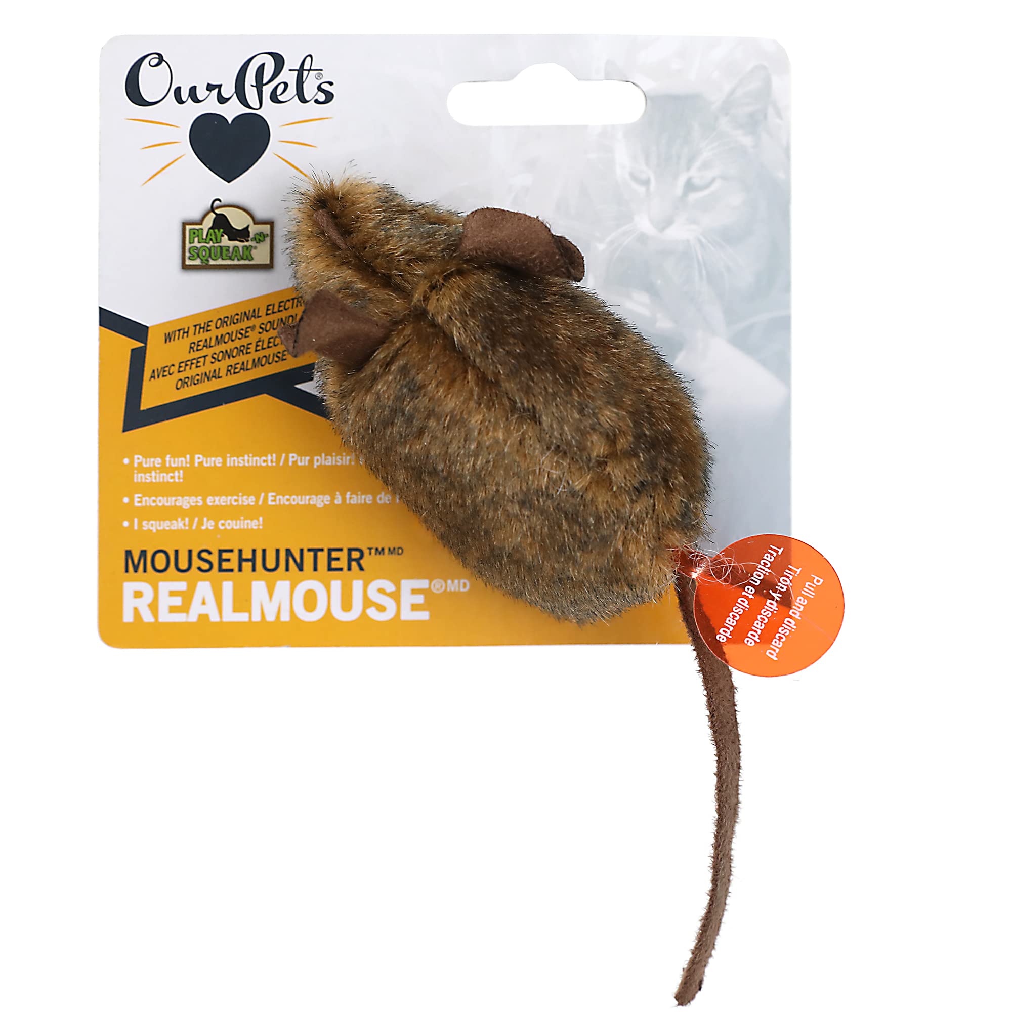 Interactive Cat Toy Pack with Real Mouse Sound