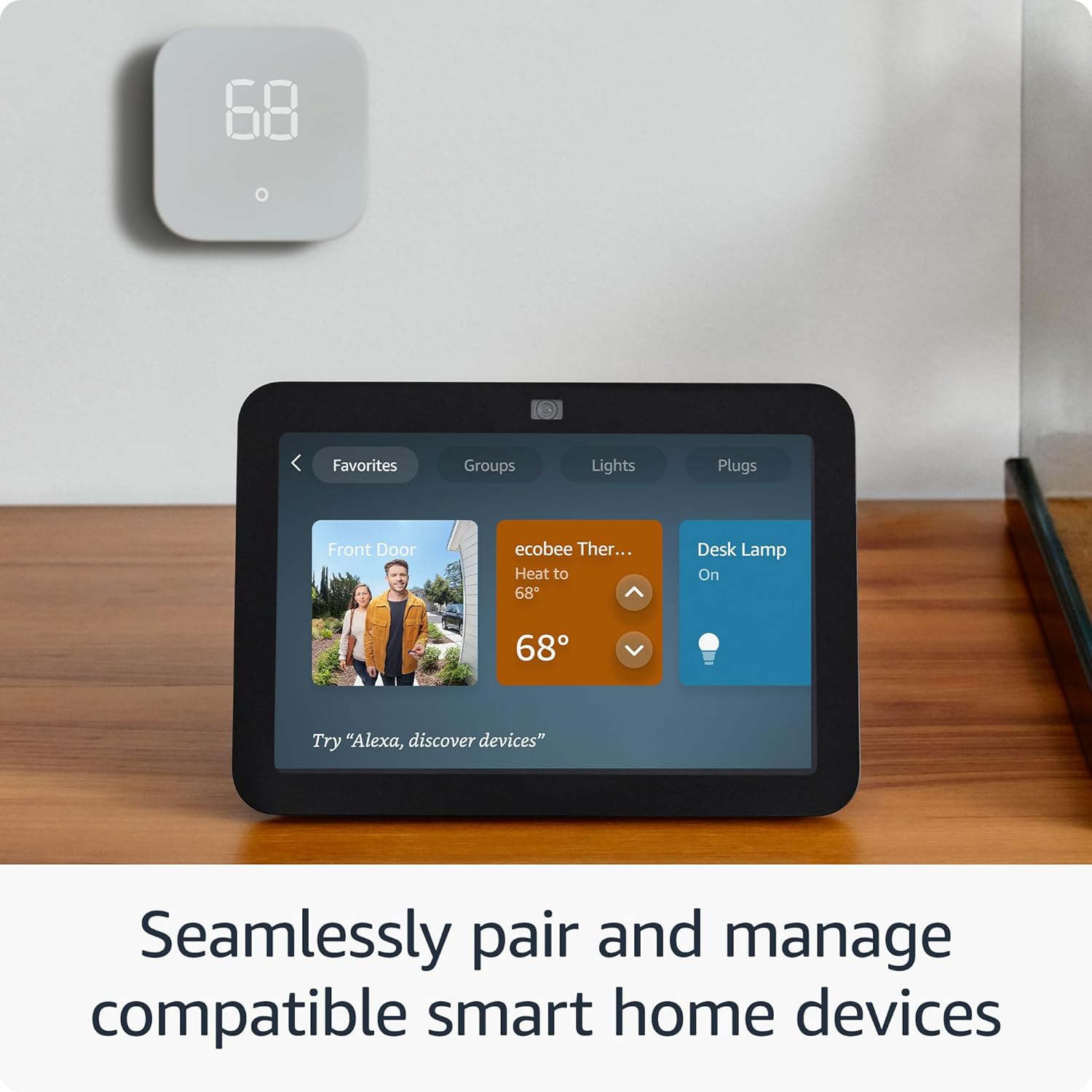 Echo Show 8 With Spatial Audio Smart Home Hub Charcoal