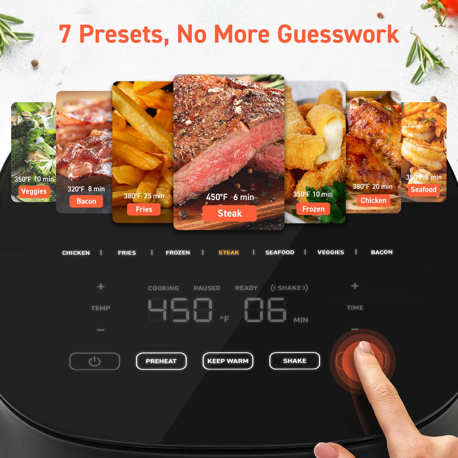 COSORI 5QT Air Fryer with Fast Cooking Technology