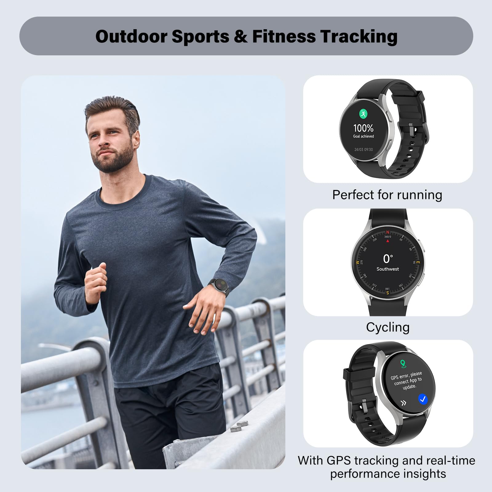 Smart Watch For Women With Alexa Health Tracking AMOLED