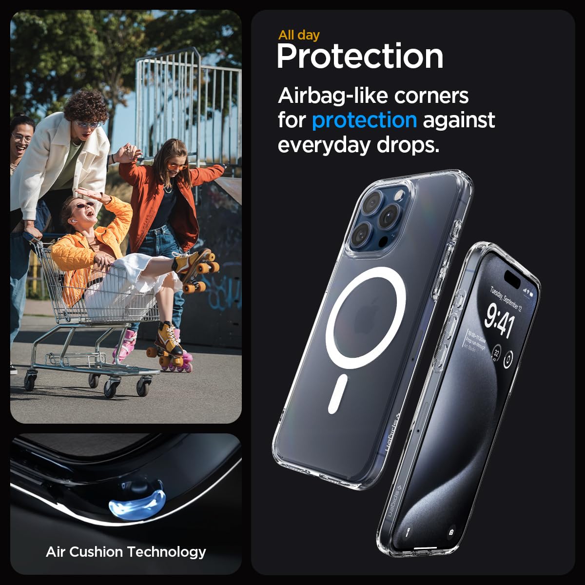 Spigen iPhone 16 Case with MagSafe Military-Grade Protection