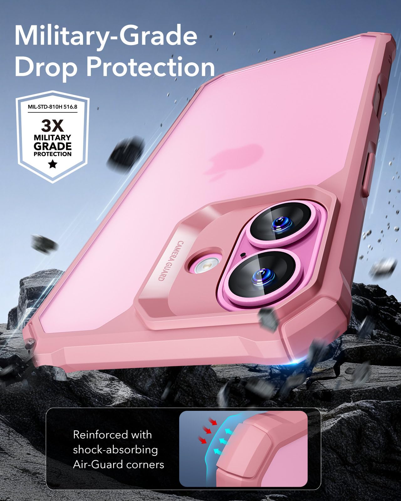 Military-Grade Clear Case for iPhone 14 and 13