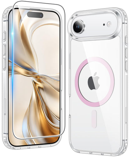 FNTCASE Clear Case For iPhone 17 Pro Max Screen Protector