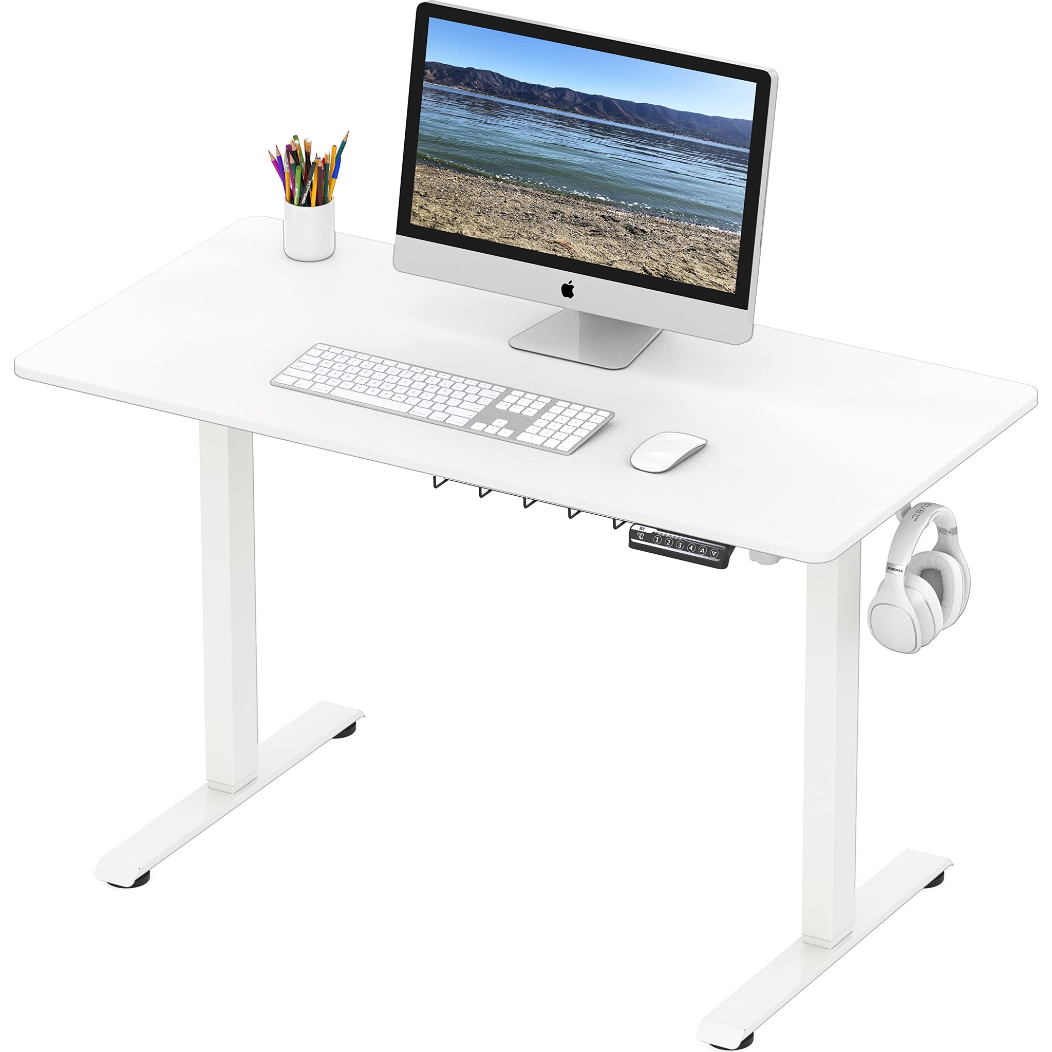 Electric Height Adjustable Desk with Cable Management
