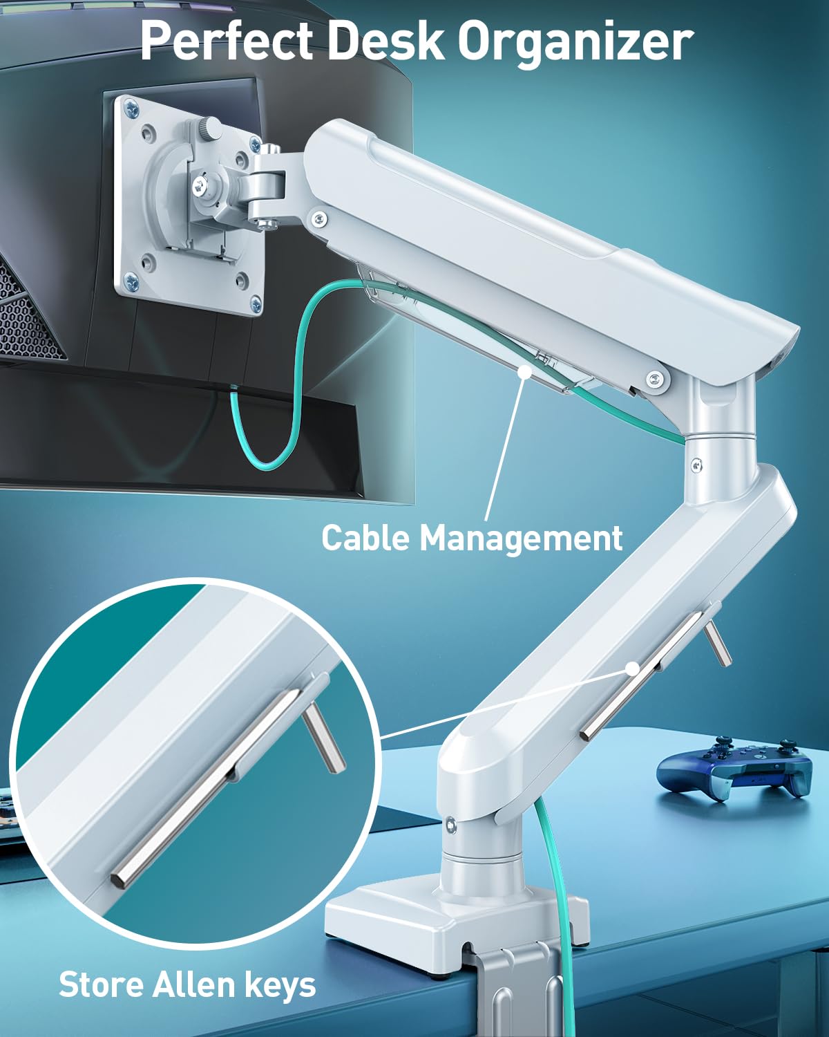Freelift Pro Monitor Desk Mount 13-32 Inch Gas Spring Arm