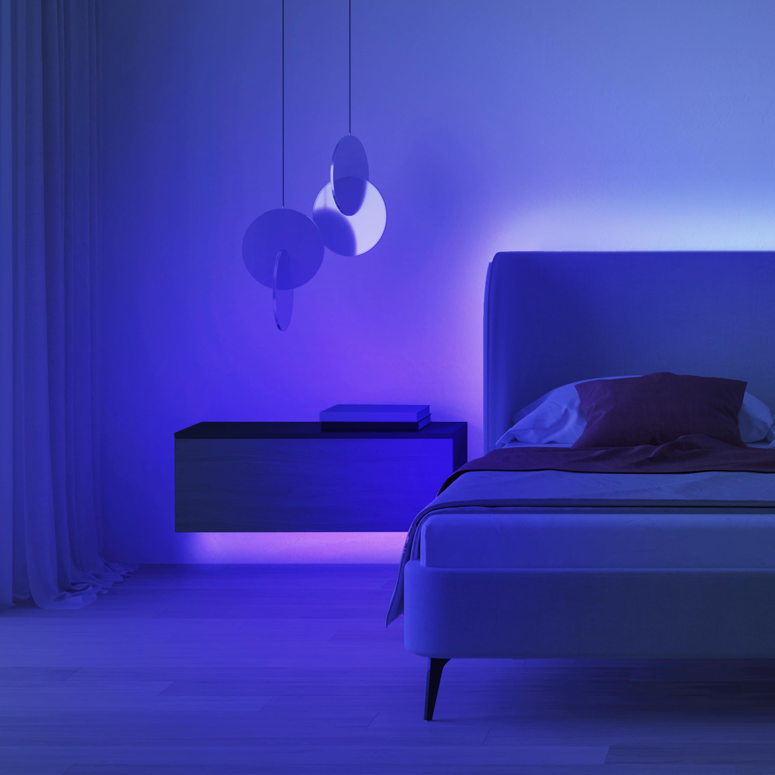 Dimmable RGB Color LED Tape Light For Indoor Ambiance
