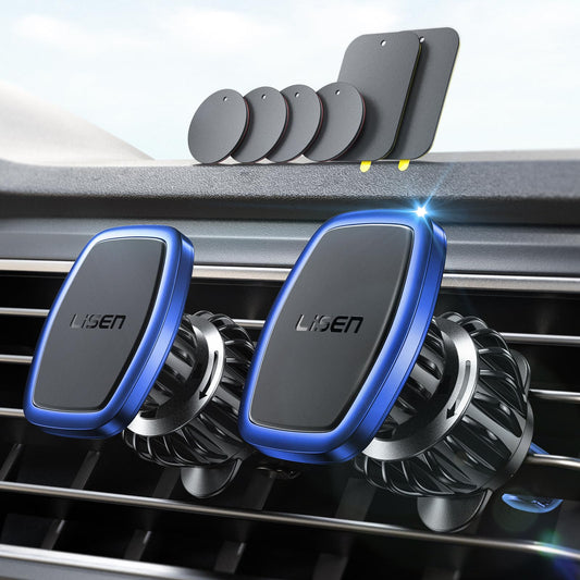 Lisen 2 Pack Magnetic Car Phone Mount For Vent 6 Magnets