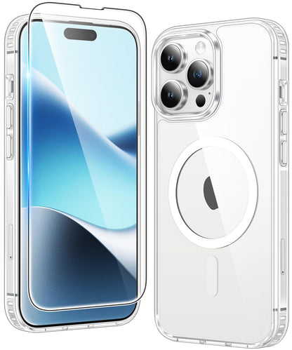 FNTCASE Clear Case For iPhone 17 Pro Max Screen Protector