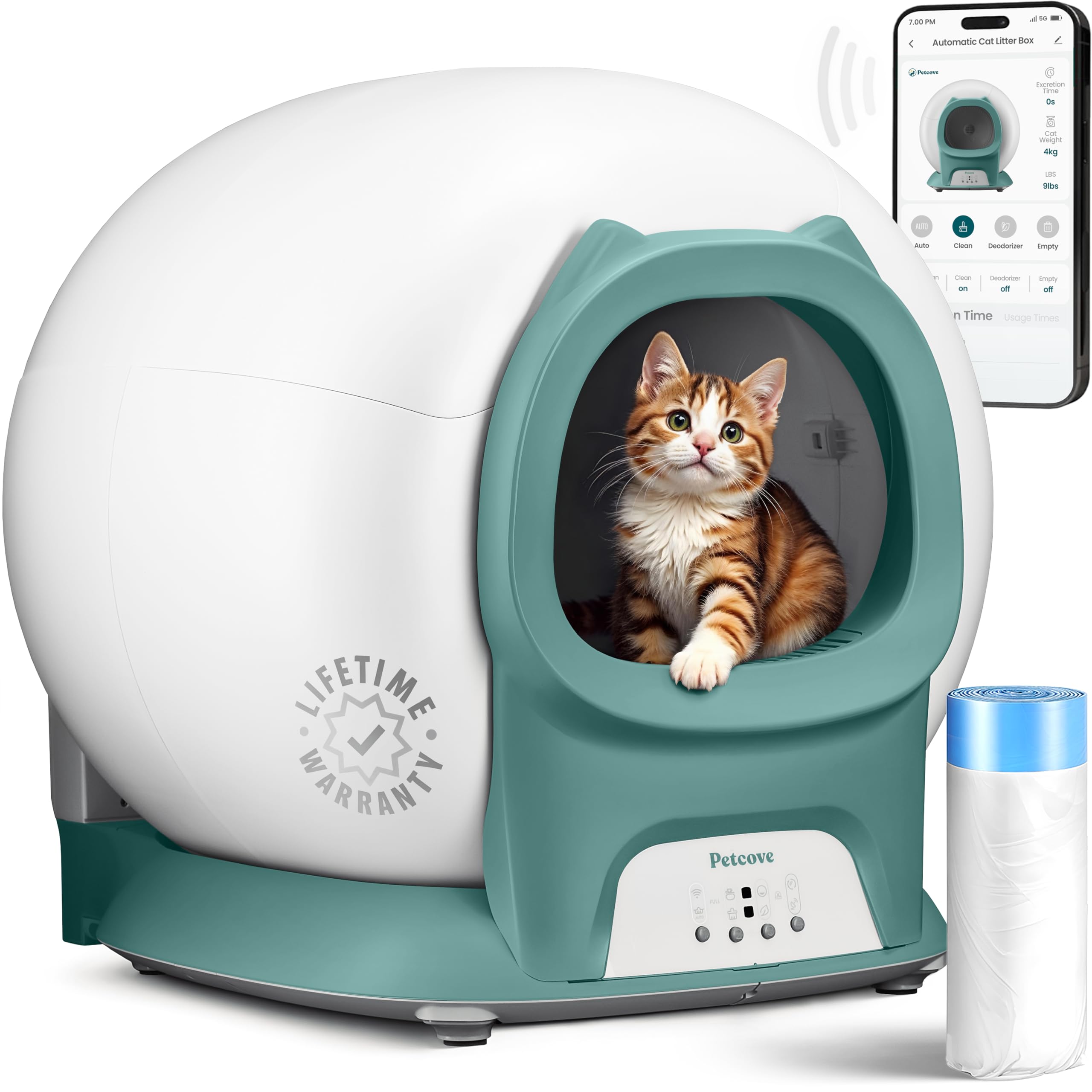 Self Cleaning Litter Box with App Control