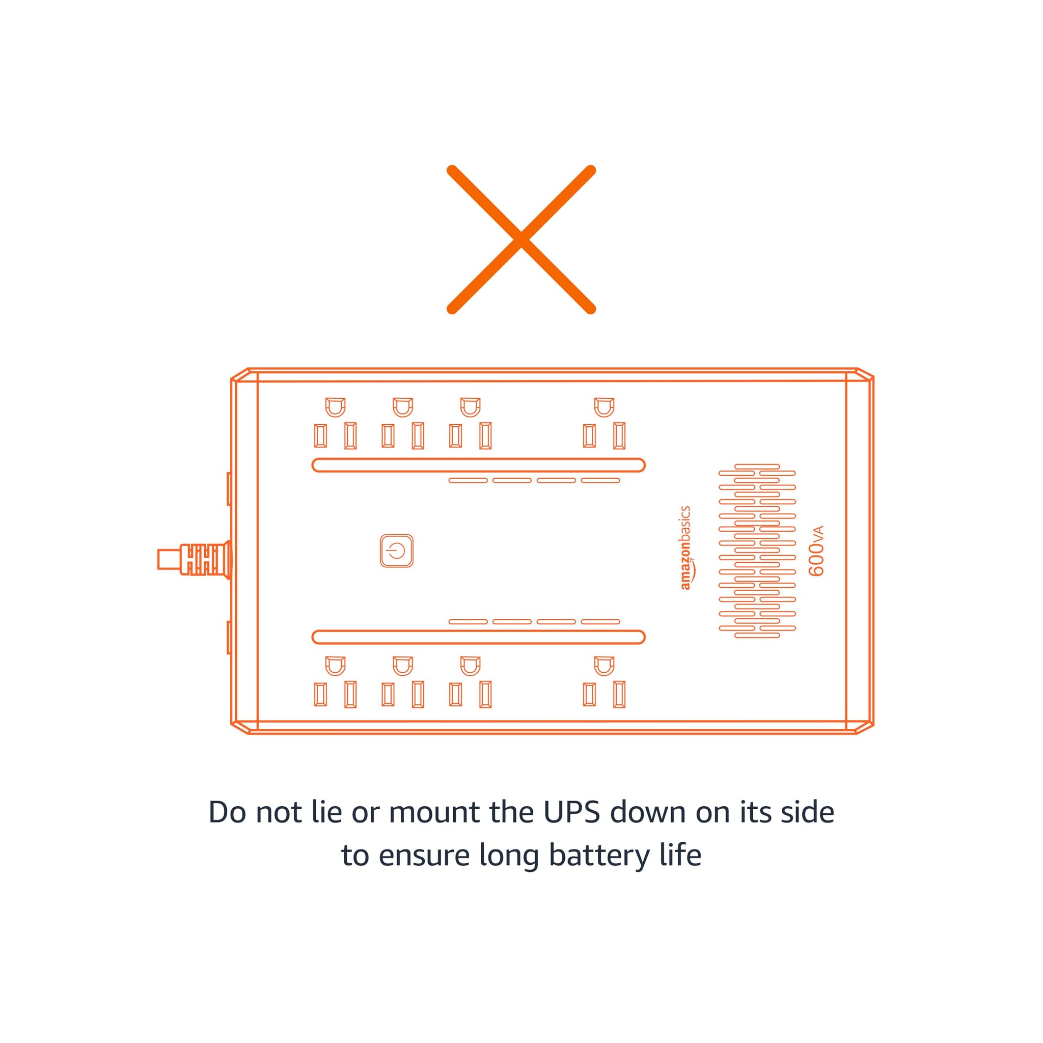 Amazon Basics UPS Battery Backup Power Outage Protection