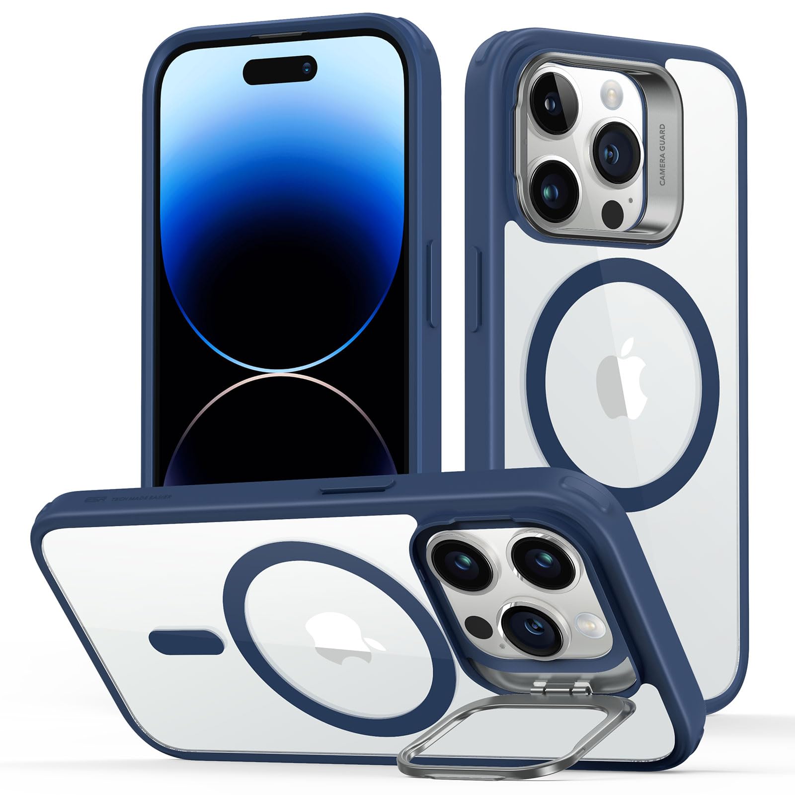 Military-Grade iPhone 16 Pro Max Case with Built-in Stand