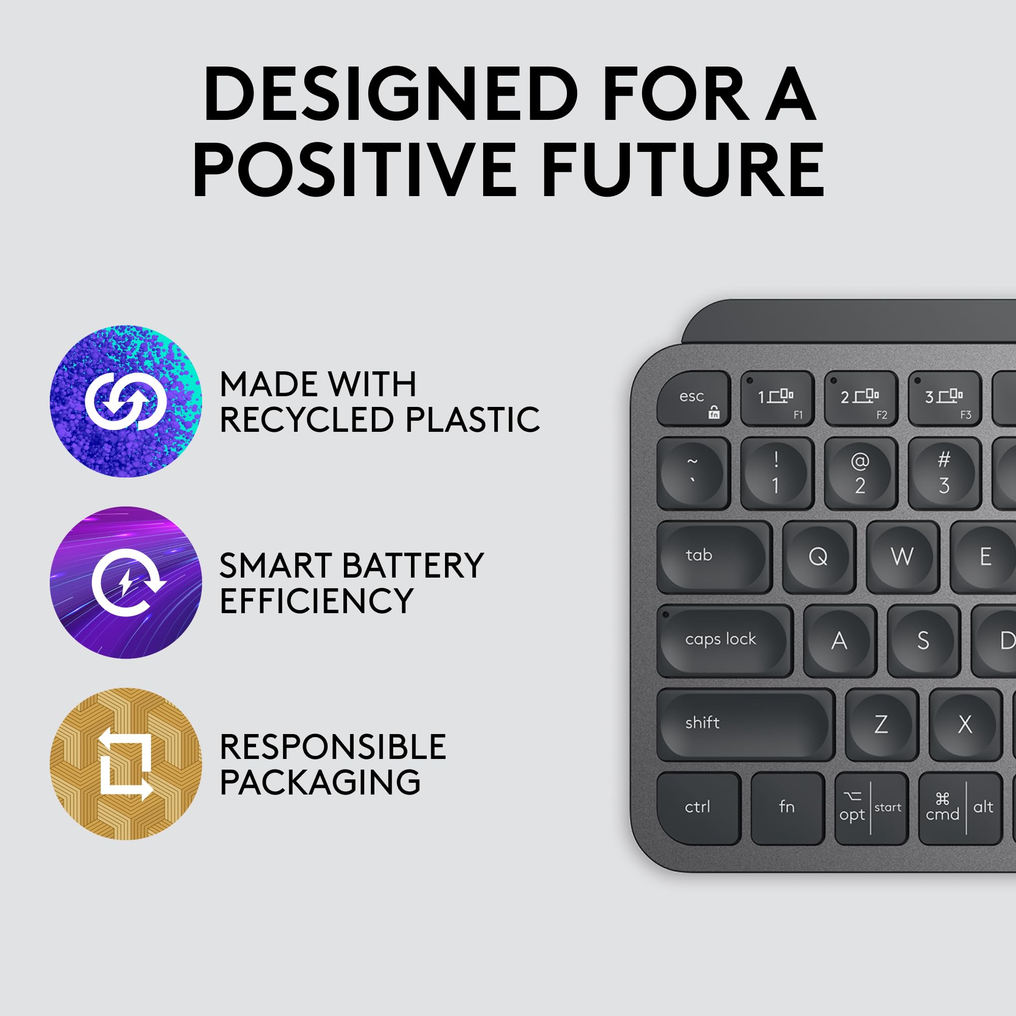 Logitech MX Keys S Wireless Keyboard with Smart Backlighting