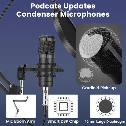 Podcast Equipment Bundle For Two Voice Changer Microphones