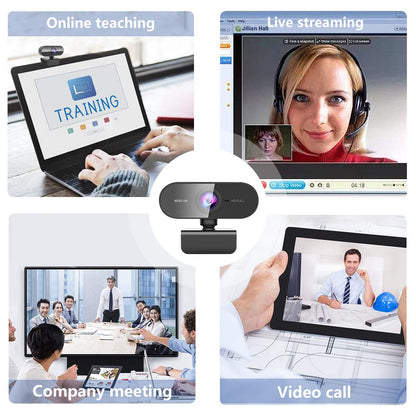1080P HD Webcam with Microphone for PC Mac Laptops YouTube
