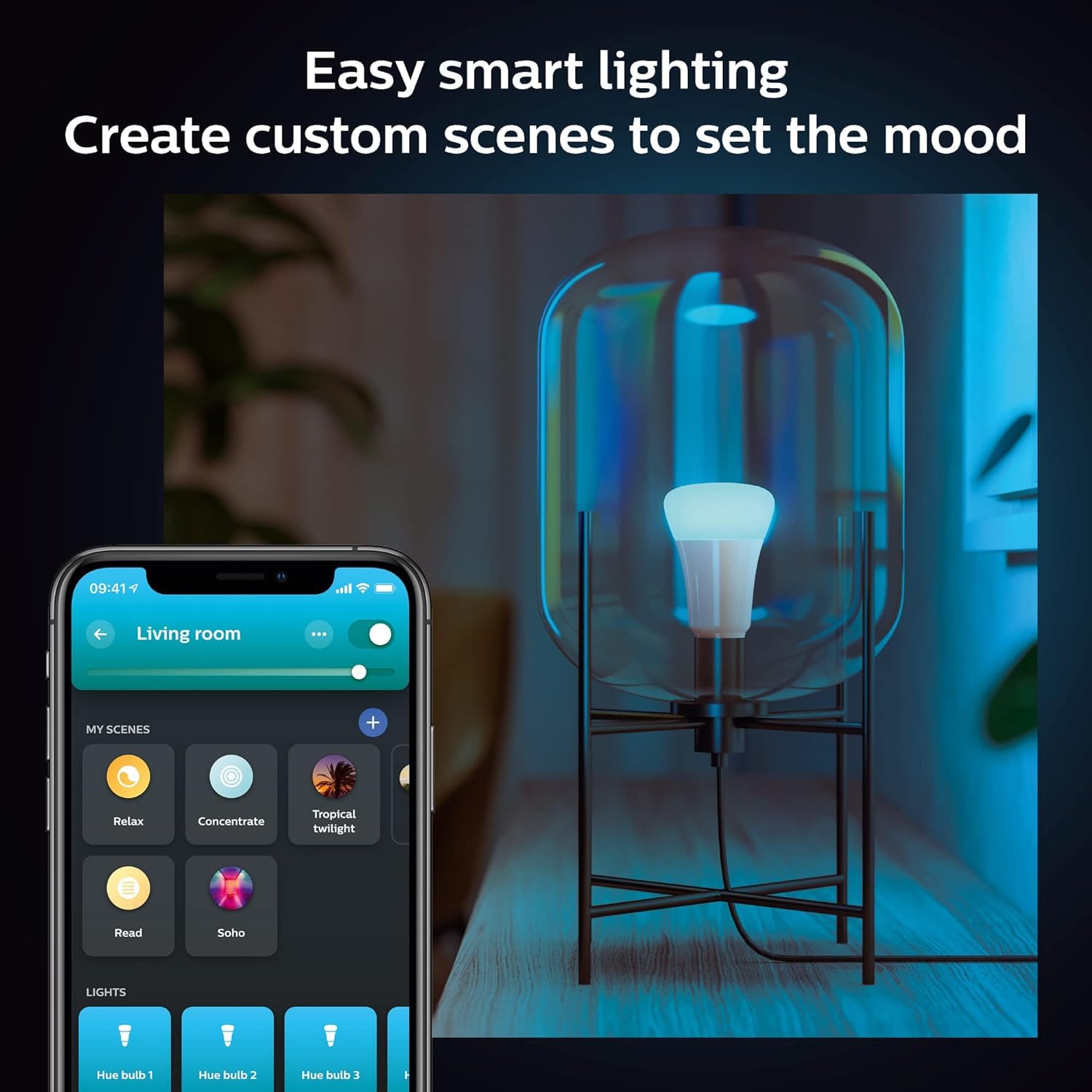 Philips Hue A19 Smart Light Bulb Easy Home Control