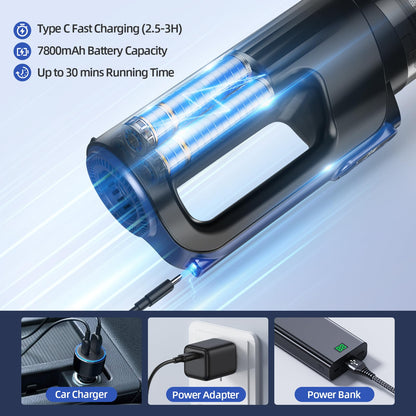 Cordless Car Vacuum 18000Pa 2 In 1 Vacuum And Air Duster